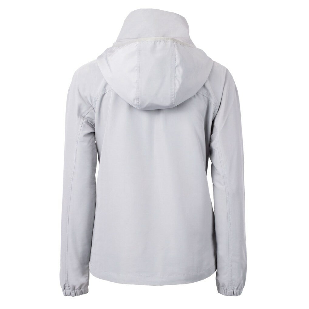 Green Bay Packers Cutter & Buck Women's Charter Eco Recycled Half-Zip Hooded Anorak Jacket - Gray Jackets