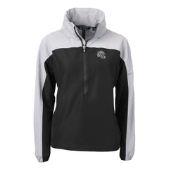Las Vegas Raiders Cutter & Buck Women's Charter Eco Recycled Half-Zip Hooded Anorak Jacket - Black Jackets