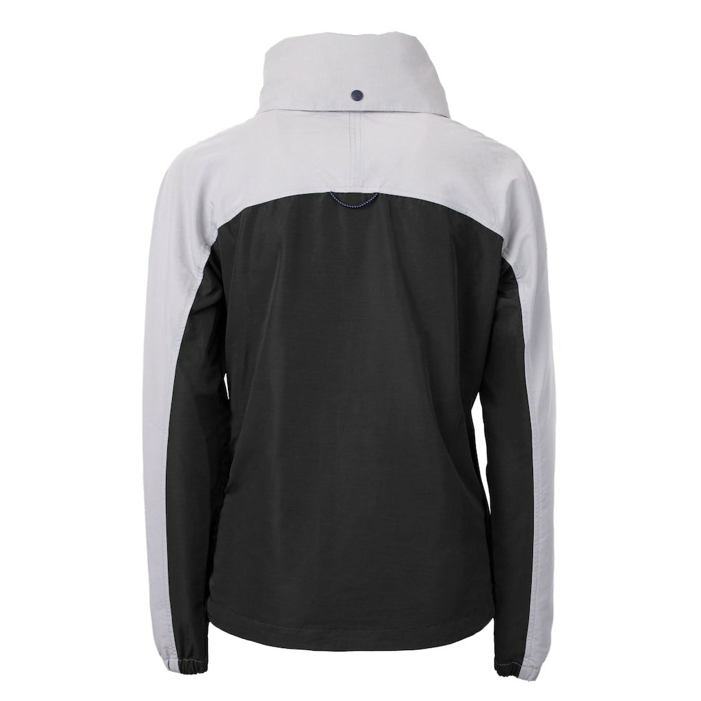 Philadelphia Eagles Cutter & Buck Women's Charter Eco Recycled Half-Zip Hooded Anorak Jacket - Black Jackets