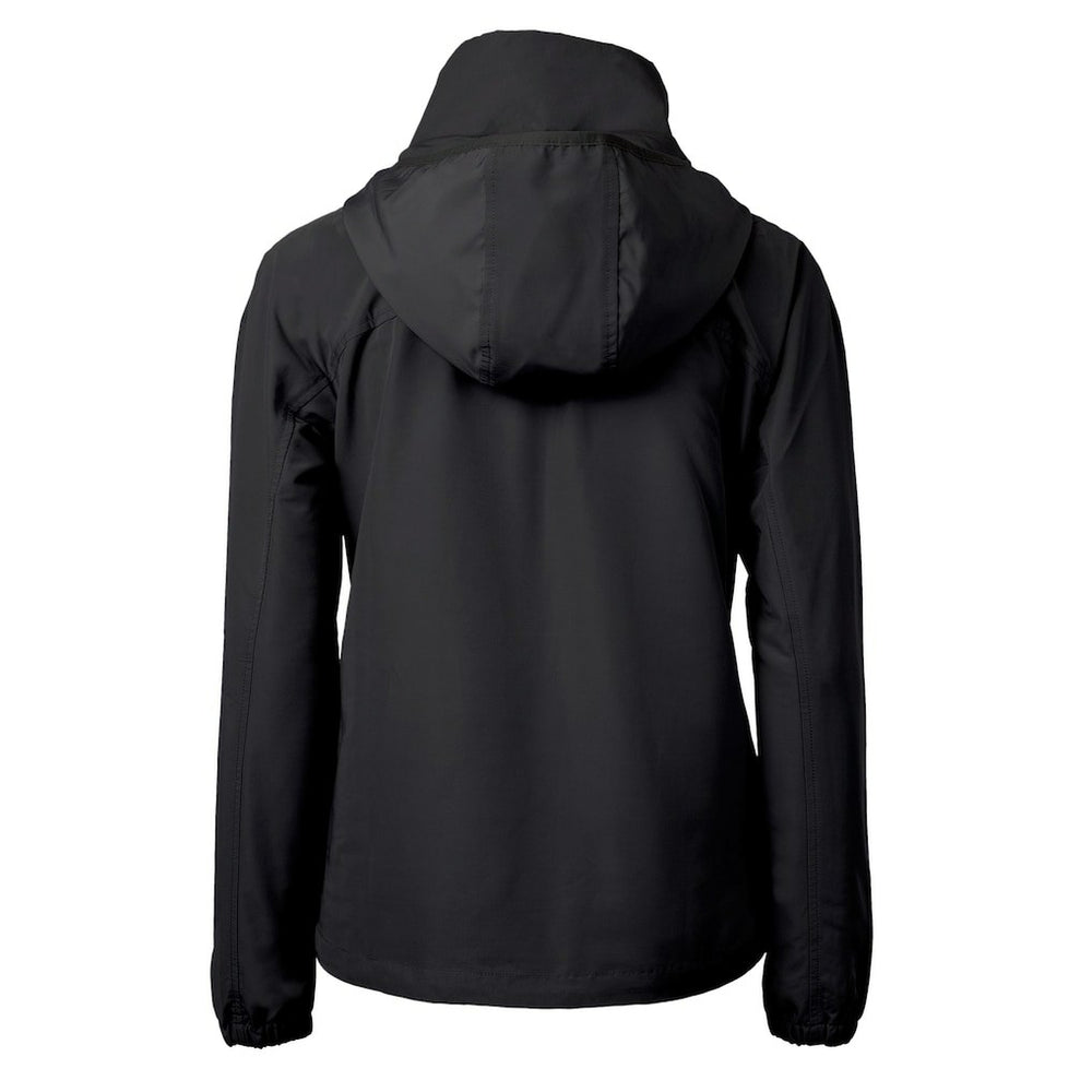 San Francisco 49ers Cutter & Buck Women's Charter Eco Recycled Half-Zip Hooded Anorak Jacket - Black Jackets