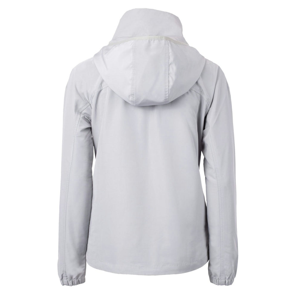Denver Broncos Cutter & Buck Women's Charter Eco Recycled Half-Zip Hooded Anorak Jacket - Gray Jackets