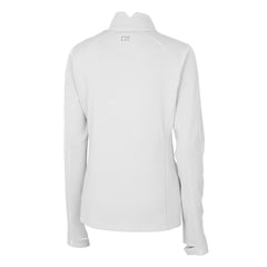 San Francisco 49ers Cutter & Buck Women's Traverse Stretch Quarter-Zip Pullover Top - White Pullover