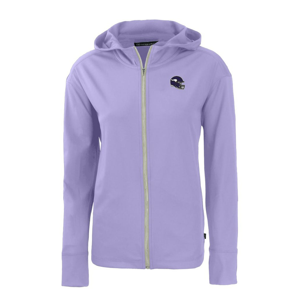 Minnesota Vikings Cutter & Buck Women's Daybreak Eco Recycled Full-Zip Hoodie Jacket - Purple Hoodies
