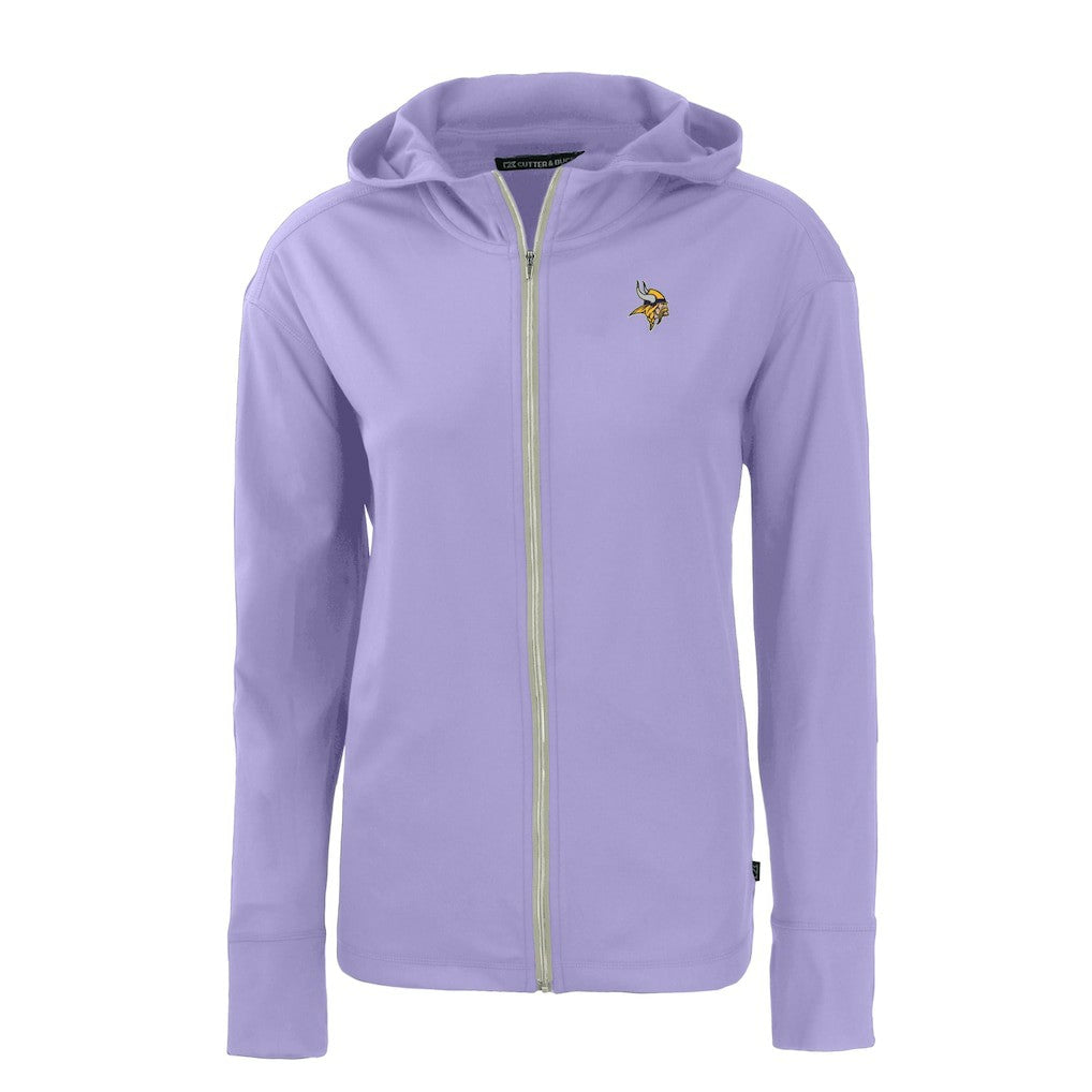 Minnesota Vikings Cutter & Buck Women's Daybreak Eco Recycled Full-Zip Hoodie Jacket - Purple Hoodies