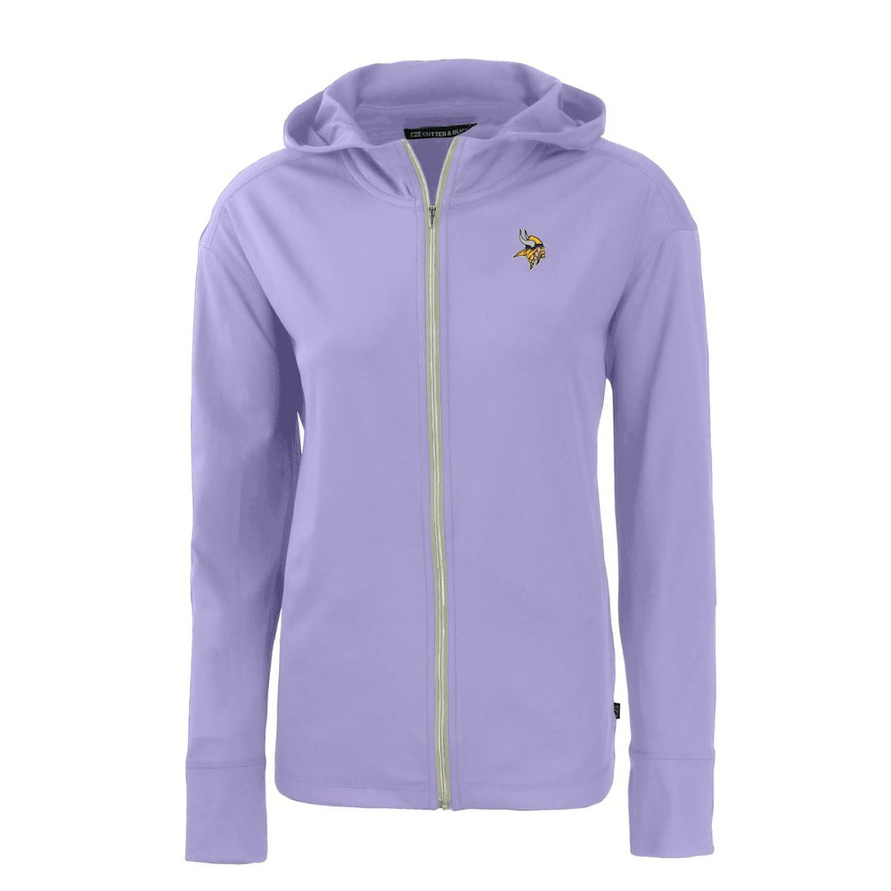 Minnesota Vikings Cutter & Buck Women's Daybreak Eco Recycled Full-Zip Hoodie Jacket - Purple Hoodies