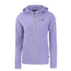 Minnesota Vikings Cutter & Buck Women's Daybreak Eco Recycled Full-Zip Hoodie Jacket - Purple Hoodies