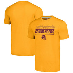 Washington Commanders Homage Unisex The NFL ASL Collection by Love Sign Tri-Blend T-Shirt - Gold T-shirts
