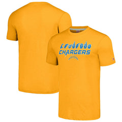 Los Angeles Chargers Homage Unisex The NFL ASL Collection by Love Sign American Sign Language T-Shirt - Gold T-shirts