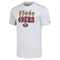 San Francisco 49ers Homage Unisex The NFL ASL Collection by Love Sign American Sign Language T-Shirt - Ash T-shirts