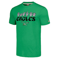 Philadelphia Eagles Homage Unisex The NFL ASL Collection by Love Sign American Sign Language T-Shirt - Green T-shirts