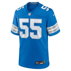 Derrick Barnes Detroit Lions Team Game Jersey - Blue Jerseys