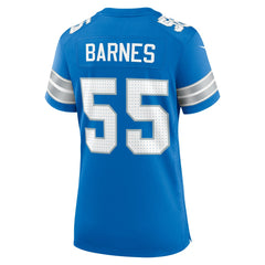 Derrick Barnes Detroit Lions Women's Team Game Jersey - Blue Jerseys