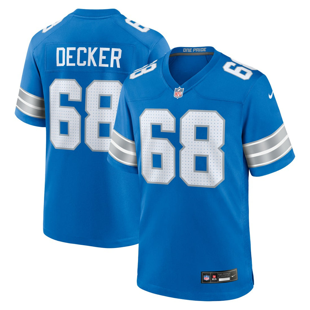 Taylor Decker Detroit Lions Team Game Jersey - Blue Jerseys