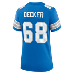 Taylor Decker Detroit Lions Women's Team Game Jersey - Blue Jerseys