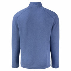 Kansas City Royals Cutter & Buck Peshastin Eco Fleece Recycled Raglan Quarter-Zip Top - Heather Blue Tops