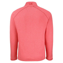 Chicago Cubs Cutter & Buck Peshastin Eco Fleece Recycled Raglan Quarter-Zip Top - Heather Red Tops