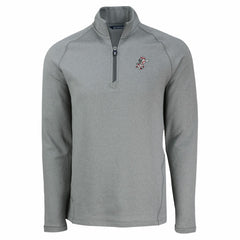 Cincinnati Reds Cutter & Buck Peshastin Eco Fleece Recycled Raglan Quarter-Zip Top - Heather Gray Tops