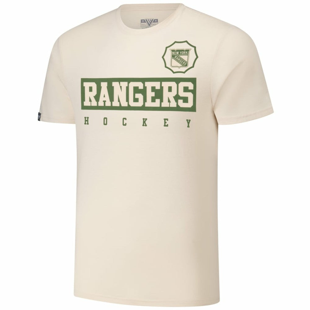 Adam Fox New York Rangers Levelwear 2024 NHL Military Appreciation Richmond Delta Player Name & Number T-Shirt - Khaki | US 202088258