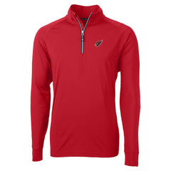 Arizona Cardinals Cutter & Buck Adapt Eco DryTec Raglan Quarter-Zip Jacket - Red Jackets