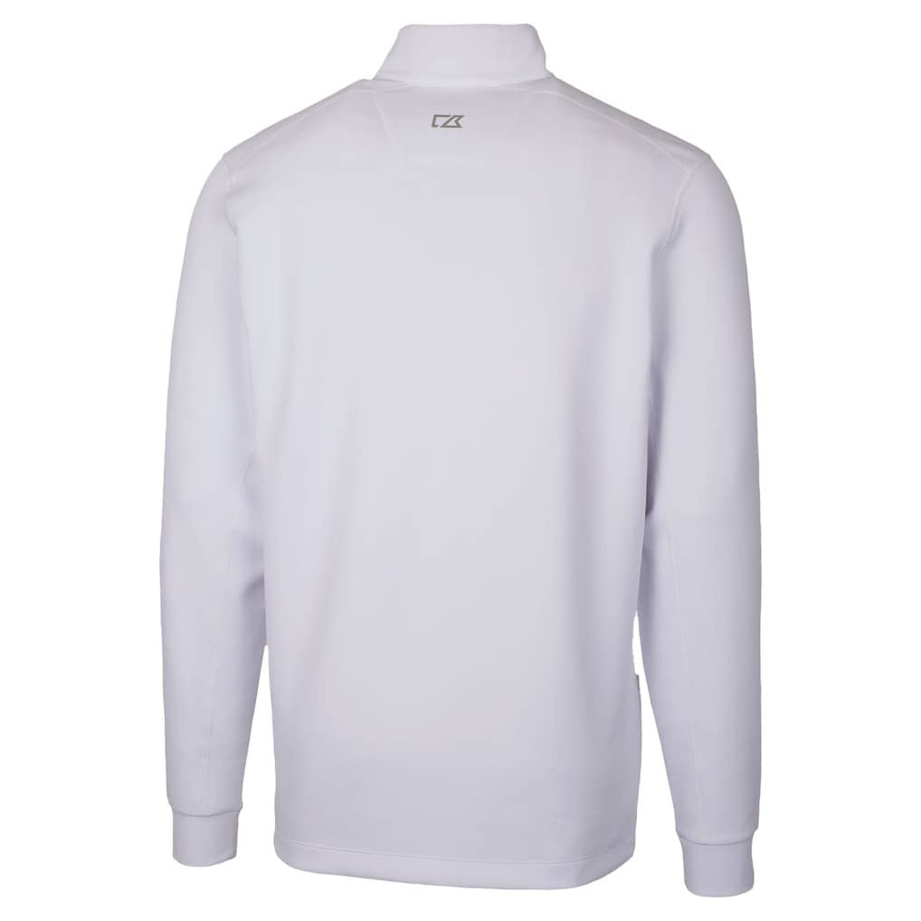 Jacksonville Jaguars Cutter & Buck Traverse Stretch Quarter-Zip Top - White Tops