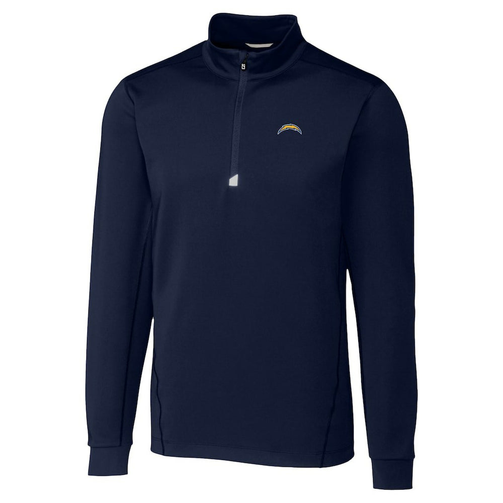 Los Angeles Chargers Cutter & Buck Traverse Stretch Quarter-Zip Top - Navy Tops