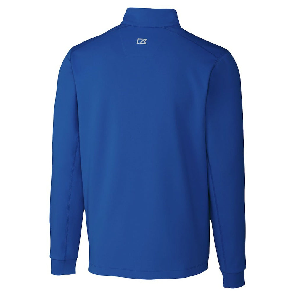 New York Giants Cutter & Buck Traverse Stretch Quarter-Zip Top - Royal Tops