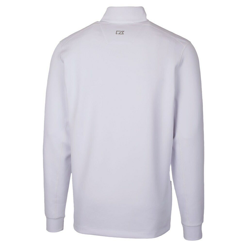 Green Bay Packers Cutter & Buck Traverse Stretch Quarter-Zip Top - White Tops