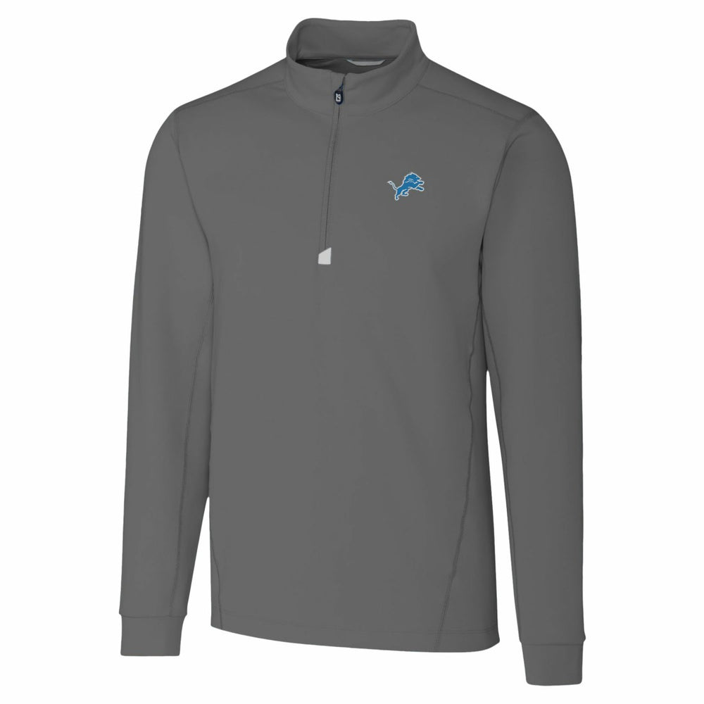 Detroit Lions Cutter & Buck Traverse Stretch Quarter-Zip Top - Gray Tops
