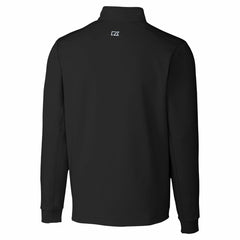 Detroit Lions Cutter & Buck Traverse Stretch Quarter-Zip Top - Black Tops