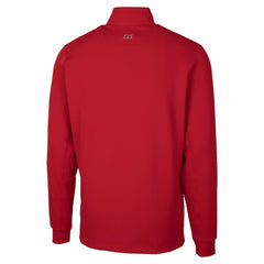 San Francisco 49ers Cutter & Buck Traverse Stretch Quarter-Zip Top - Red Tops