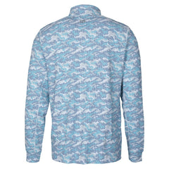 Seattle Seahawks Cutter & Buck Traverse Camo Print Stretch Quarter-Zip Top - Navy Tops