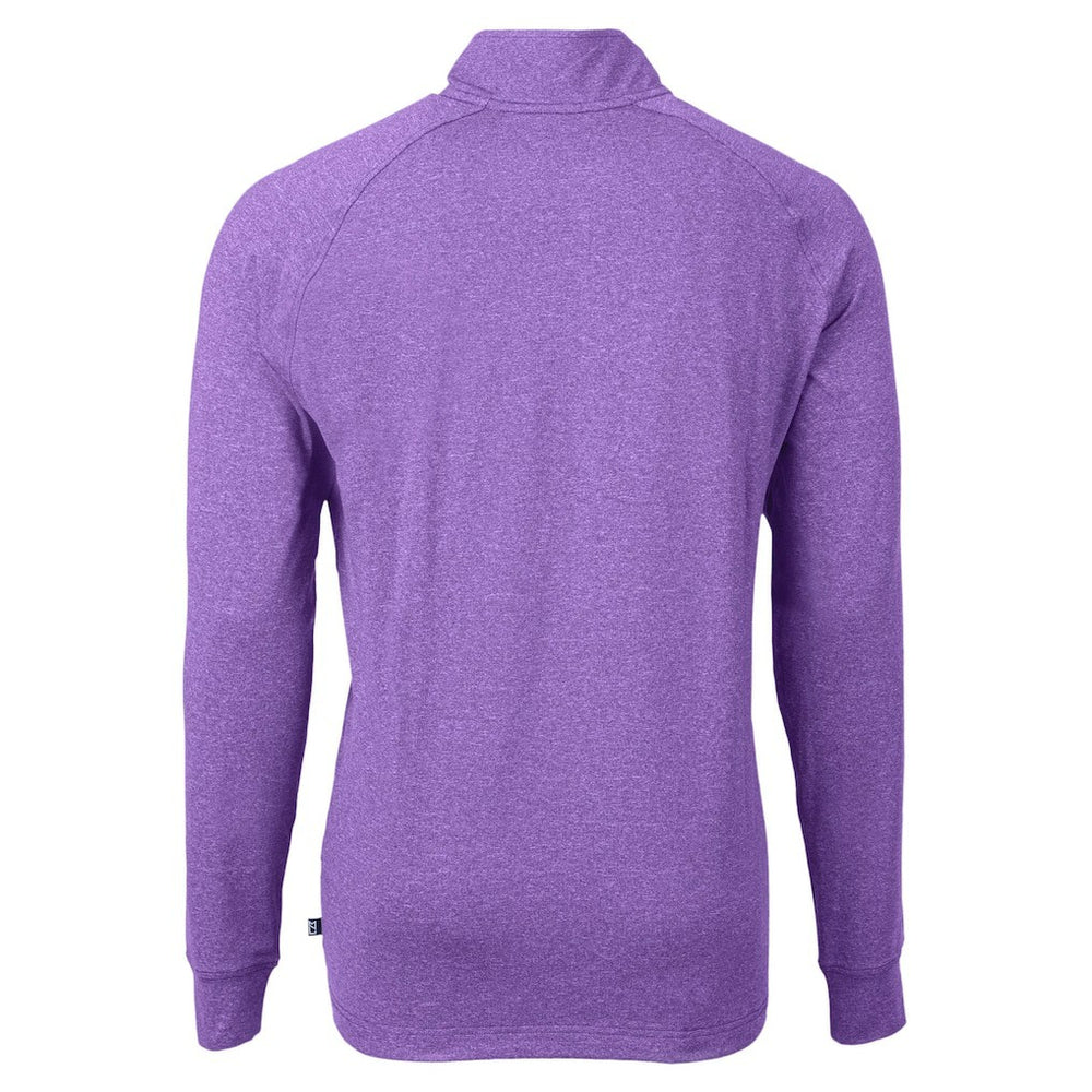Baltimore Ravens Cutter & Buck Adapt Eco Raglan Quarter-Zip Jacket - Heather Purple Jackets