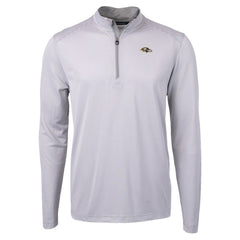 Baltimore Ravens Cutter & Buck Virtue Eco Pique Micro Stripe Quarter-Zip Jacket - Gray Jackets