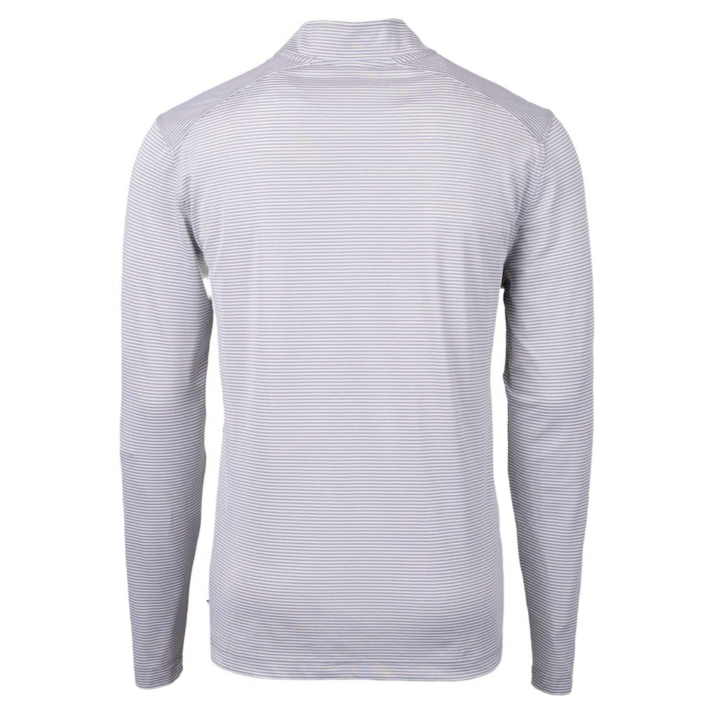 Baltimore Ravens Cutter & Buck Virtue Eco Pique Micro Stripe Quarter-Zip Jacket - Gray Jackets