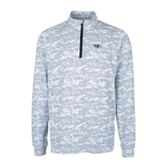 Baltimore Ravens Cutter & Buck Big & Tall Traverse Eco Camo Tri-Blend DryTec Quarter-Zip Jacket - Charcoal Jackets