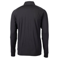 Miami Dolphins Cutter & Buck Big & Tall Adapt Eco DryTec Raglan Quarter-Zip Jacket - Black Jackets