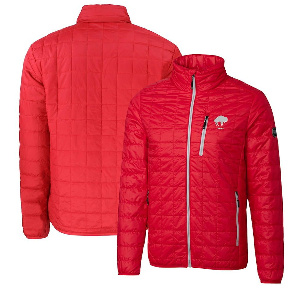 Buffalo Bills Cutter & Buck Big & Tall Rainier PrimaLoft Eco Insulated Full-Zip Puffer Jacket - Red Jackets