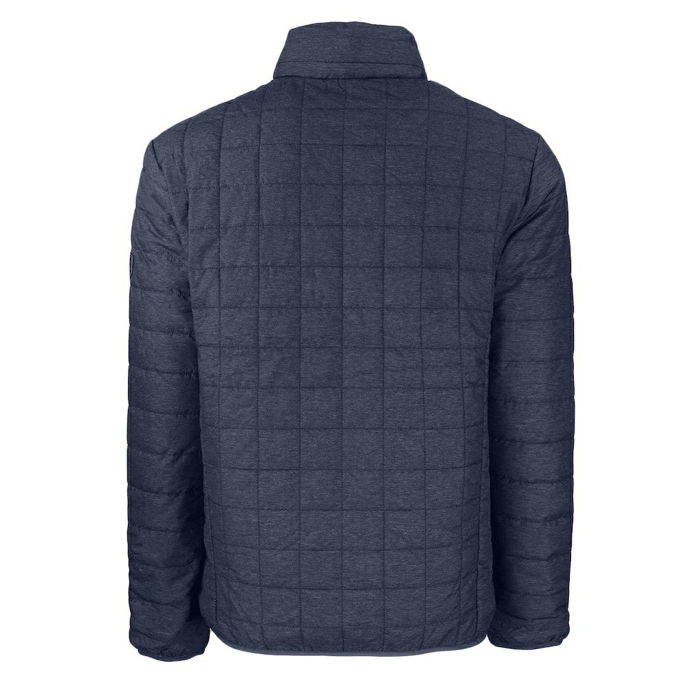 New England Patriots Cutter & Buck Big & Tall Rainier PrimaLoft Eco Insulated Full-Zip Hoodie Puffer Jacket - Navy Hoodies