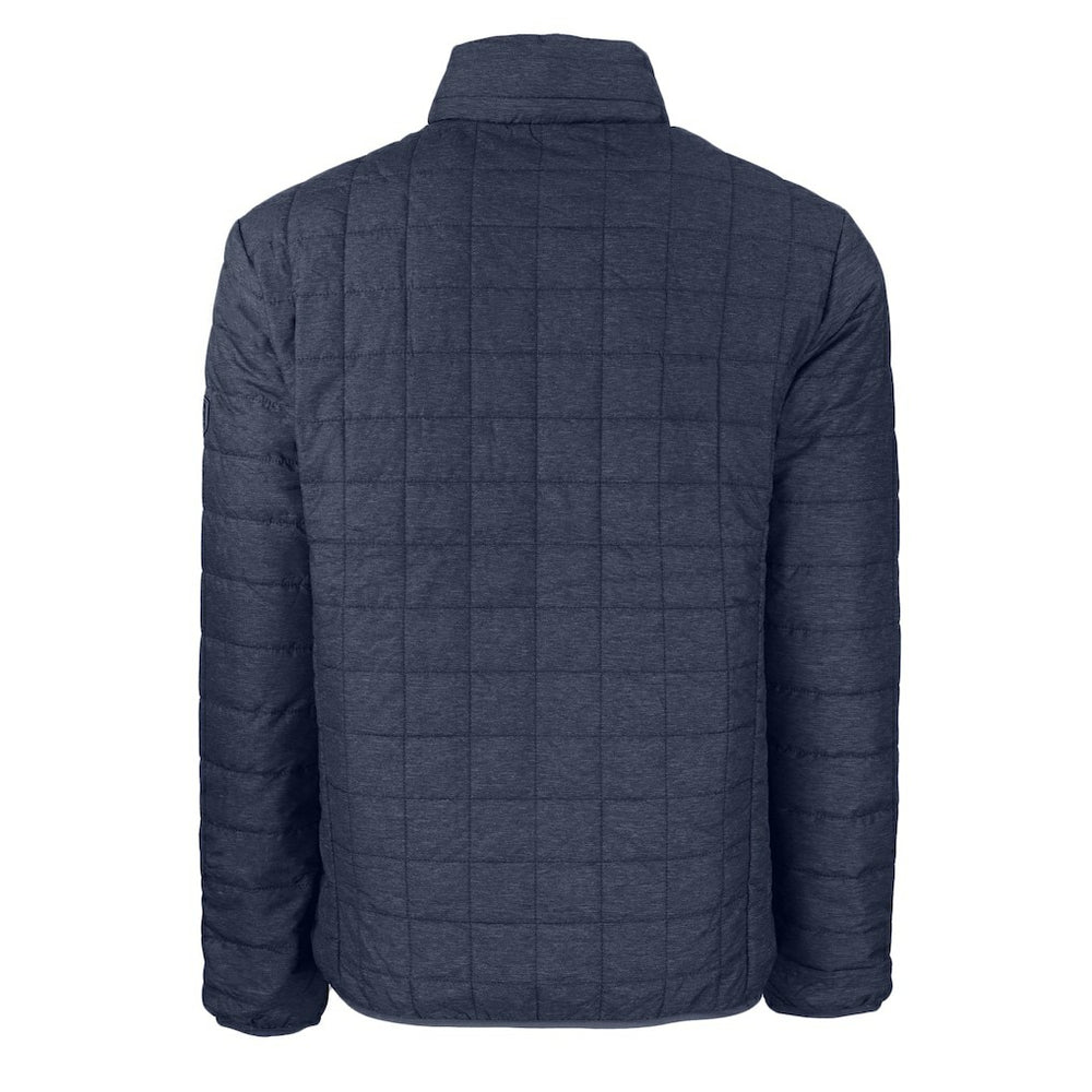 New England Patriots Cutter & Buck Big & Tall Rainier PrimaLoft Eco Insulated Full-Zip Hoodie Puffer Jacket - Navy Hoodies
