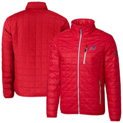 Buffalo Bills Cutter & Buck Big & Tall Rainier PrimaLoft Eco Insulated Full-Zip Hoodie Puffer Jacket - Red Hoodies