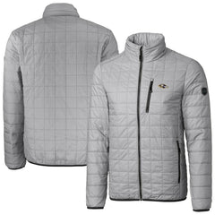 Baltimore Ravens Cutter & Buck Big & Tall Rainier PrimaLoft Eco Insulated Full-Zip Hoodie Puffer Jacket - Gray Hoodies