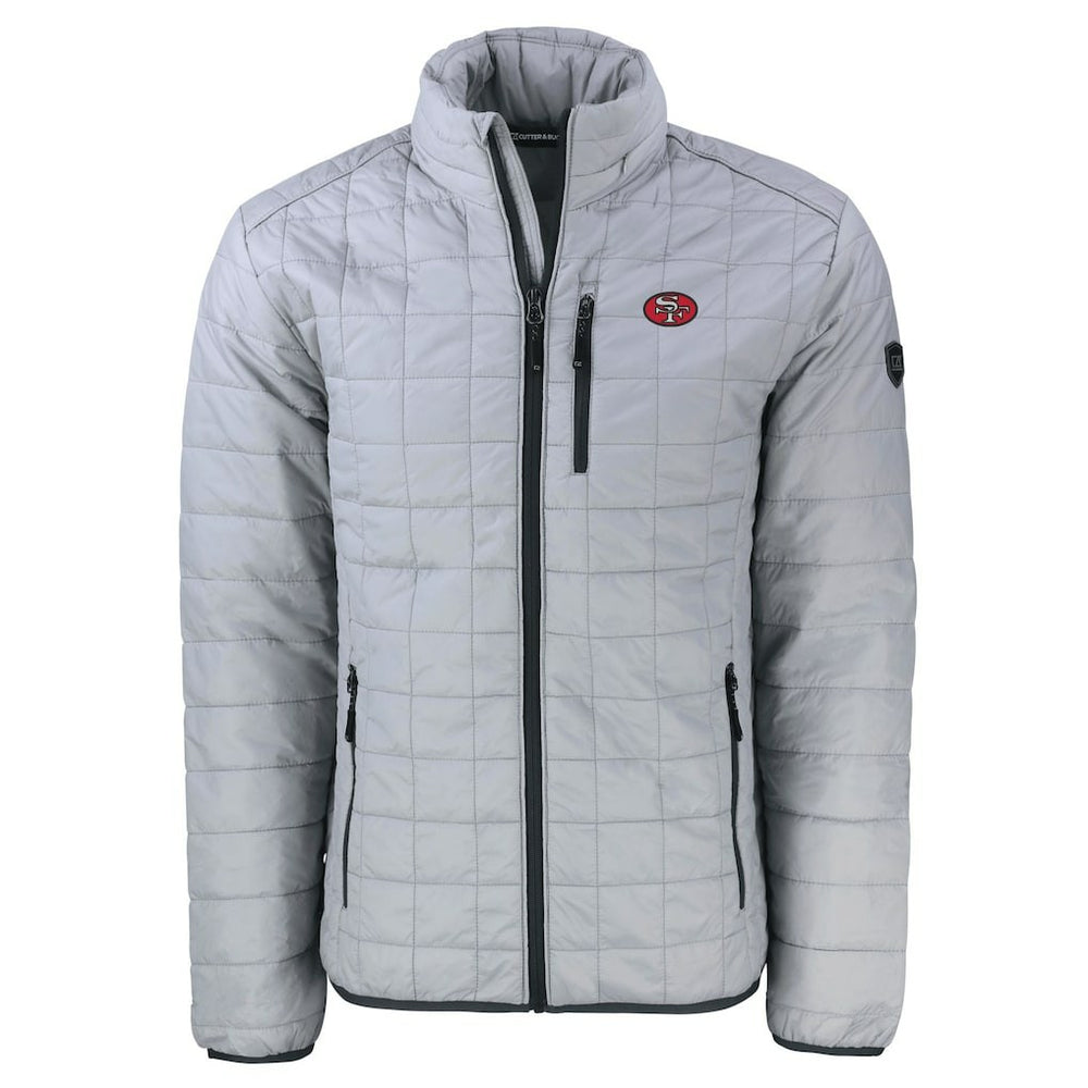 San Francisco 49ers Cutter & Buck Big & Tall Rainier PrimaLoft Eco Insulated Full-Zip Puffer Jacket - Gray Jackets