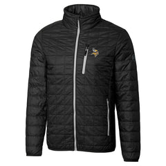 Minnesota Vikings Cutter & Buck Big & Tall Rainier PrimaLoft Eco Insulated Full-Zip Hoodie Puffer Jacket - Black Hoodies