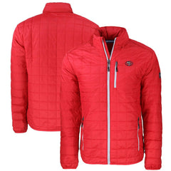 San Francisco 49ers Cutter & Buck Big & Tall Rainier PrimaLoft Eco Insulated Full-Zip Puffer Jacket - Red Jackets