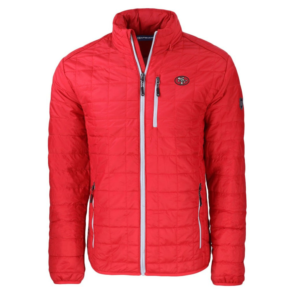 San Francisco 49ers Cutter & Buck Big & Tall Rainier PrimaLoft Eco Insulated Full-Zip Puffer Jacket - Red Jackets