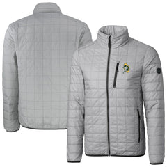 Green Bay Packers Cutter & Buck Big & Tall Rainier PrimaLoft Eco Insulated Full-Zip Puffer Jacket - Gray Jackets