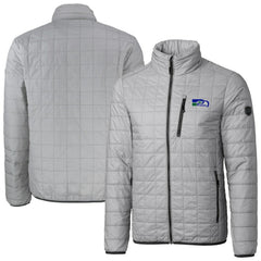 Seattle Seahawks Cutter & Buck Big & Tall Rainier PrimaLoft Eco Insulated Full-Zip Puffer Jacket - Gray Jackets