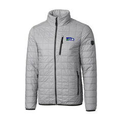 Seattle Seahawks Cutter & Buck Big & Tall Rainier PrimaLoft Eco Insulated Full-Zip Puffer Jacket - Gray Jackets