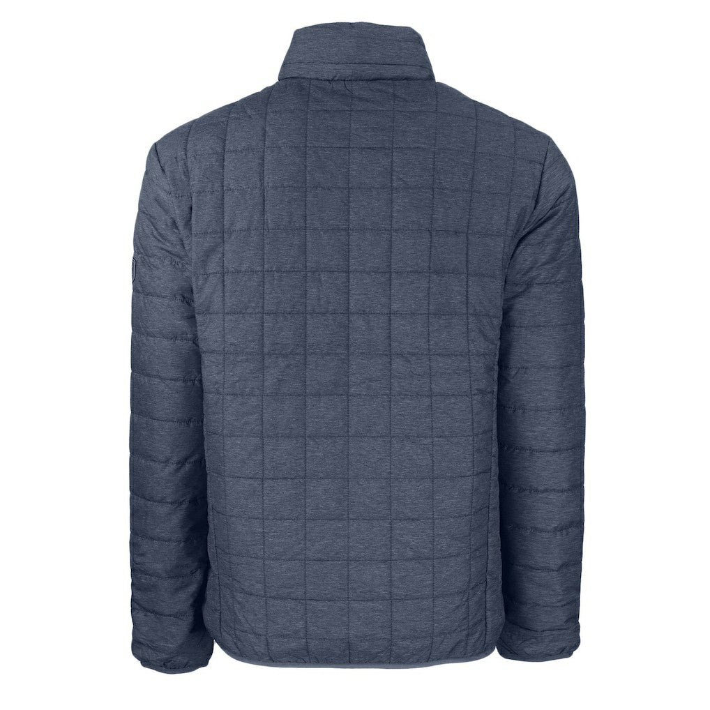 Buffalo Bills Cutter & Buck Big & Tall Rainier PrimaLoft Eco Insulated Full-Zip Hoodie Puffer Jacket - Charcoal Hoodies