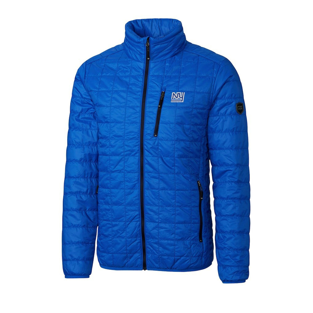 New York Giants Cutter & Buck Big & Tall Rainier PrimaLoft Eco Insulated Full-Zip Puffer Jacket - Royal Jackets